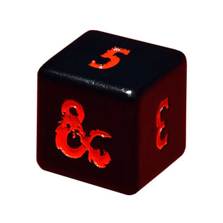 Dice - Ultra Pro - D6 Set (4 ct.) - Heavy Metal - Dungeons & Dragons - Black/Red
