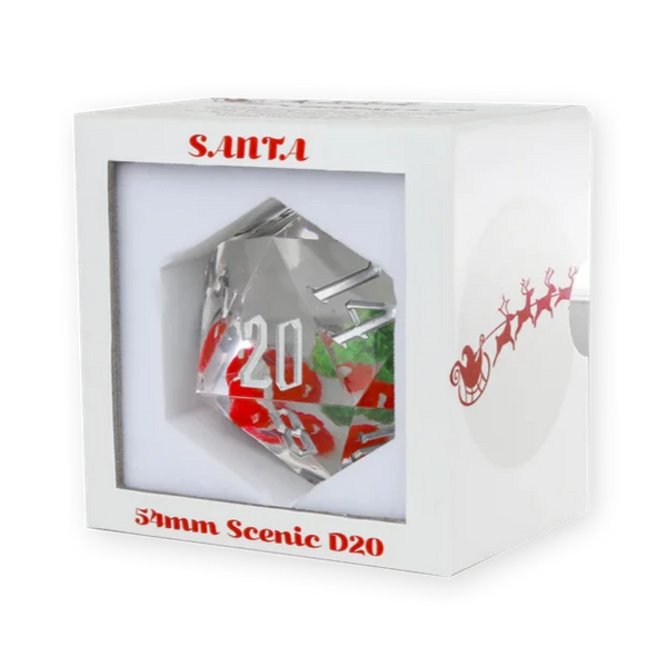 Dice - Sirius - 20-Sided (1 ct.) - 54mm - Scenic - Santa