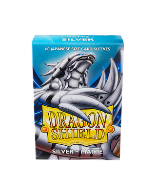 Deck Sleeves (Small) - Dragon Shield - Japanese - Matte - Silver (60 ct.)