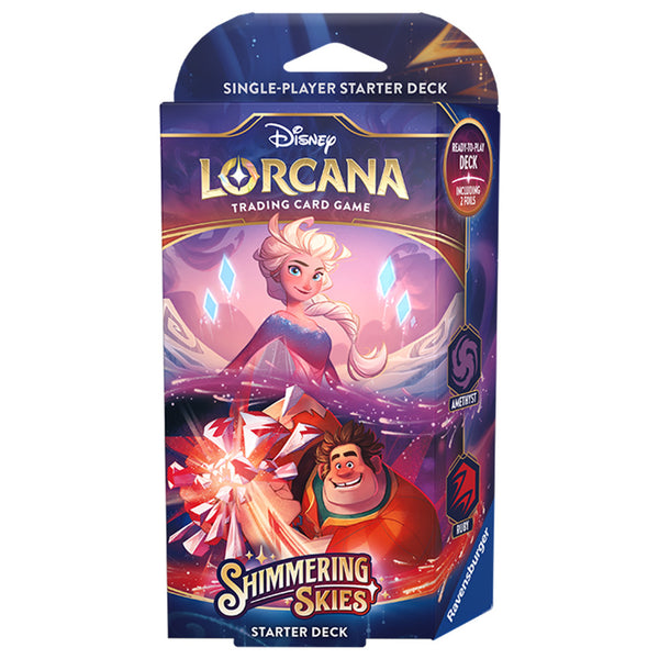 Disney Lorcana TCG - Shimmering Skies Starter Deck - Amethyst & Ruby