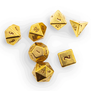 Dice - Ultra Pro - Polyhedral Set (7 ct.) - Heavy Metal - Dungeons & Dragons 50th Anniversary
