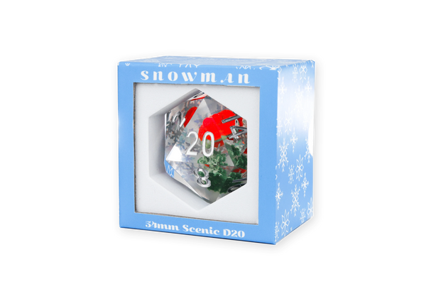 Dice - Sirius - 20-Sided (1 ct.) - 54mm - Scenic - Snowman