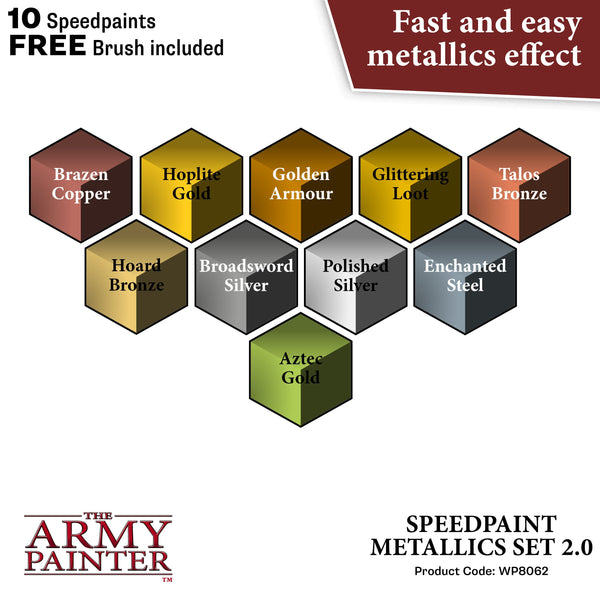 Painting - The Army Painter - Speedpaint Metallics Set 2.0