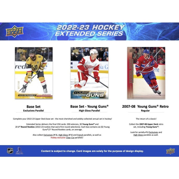 2022/23 Upper Deck Extended Series Hockey Hobby Box