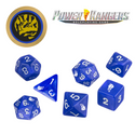 Power Rangers RPG - Dice Set (7 Ct. + Coin) - Blue