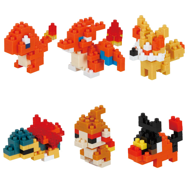 Nanoblock - Pokémon Series - Fire Blind Box Set 1 - Complete Set