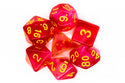 Dice - Old School - Polyhedral Set (7 ct.) - Nebula - Red