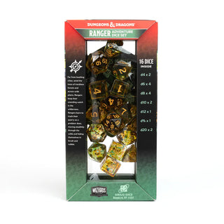 Dice - Sirius - Polyhedral RPG Set (16 ct.) - 16mm - Adventure Dice - Ranger Green/Multi