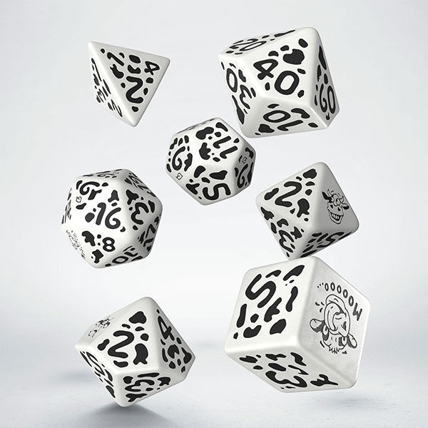 (NOT FOR SALE UNTIL 10/15/2025) Dice - Q-Workshop - Cow Dice Set - MOOzilla (7 ct.)