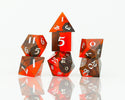 Dice - Sirius - Polyhedral RPG Set (7 ct.) - 16mm - Wood Resin - Crimson Grove