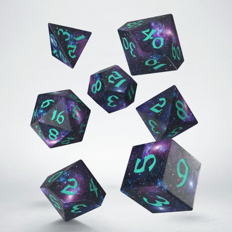 Dice - Q-Workshop - Polyhedral RPG Set (7 ct.) - Full-Art - Stardust