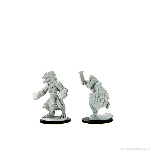 D&D - Nolzur's Marvelous Unpainted Miniatures - Lizardfolk Barbarian & Lizardfolk Cleric