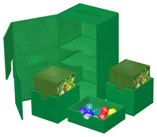 Deck Box - Ultimate Guard - Twin Flip 'n' Tray 200+ - Monocolor Green