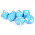 Dice - Chessex - Polyhedral Set (7 ct.) - 16mm - Opaque - Light Blue/White