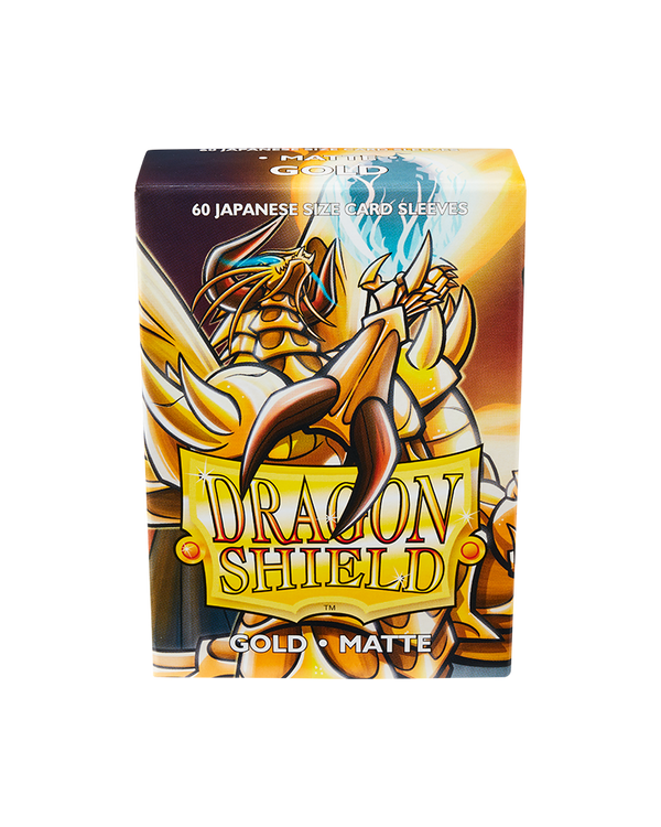 Deck Sleeves (Small) - Dragon Shield - Japanese - Matte - Gold (60 ct.)