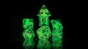 Dice - Sirius - Polyhedral RPG Set (8 ct.) - 16mm - Glowworm - Melon Ball