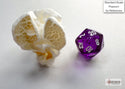 Dice - Chessex - Mini-Polyhedral Set (7 ct.) - Translucent - Purple/White