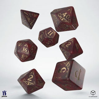 Dice - Q-Workshop - Polyhedral Set (7 ct.) - 16mm - Pathfinder Dice Set - Aviston