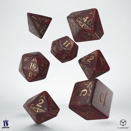 Dice - Q-Workshop - Polyhedral Set (7 ct.) - 16mm - Pathfinder Dice Set - Aviston