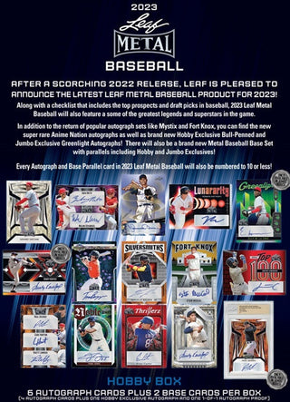 2023 Leaf Metal Draft Baseball Hobby Box