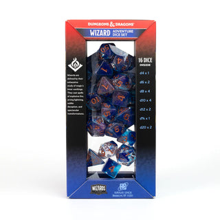 Dice - Sirius - Polyhedral RPG Set (16 ct.) - 16mm - Adventure Dice - Wizard Blue