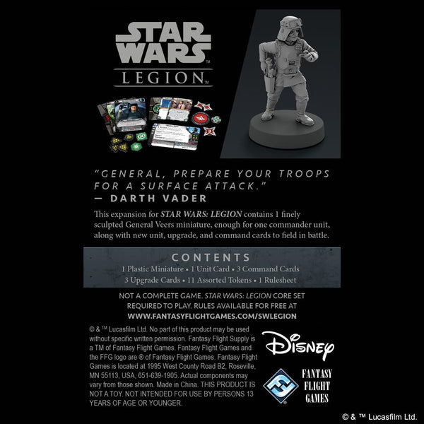 Star Wars Legion - General Veers Commander Expansion