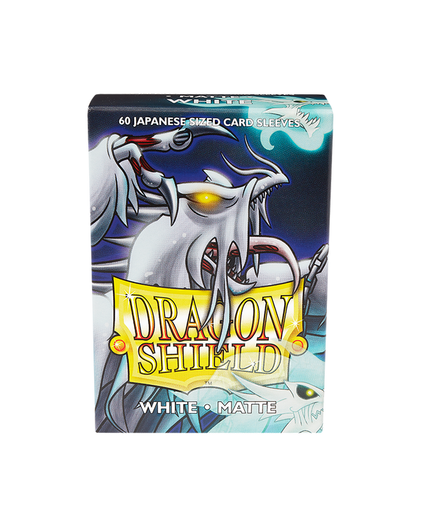Deck Sleeves (Small) - Dragon Shield - Japanese - Matte - White (60 ct.)