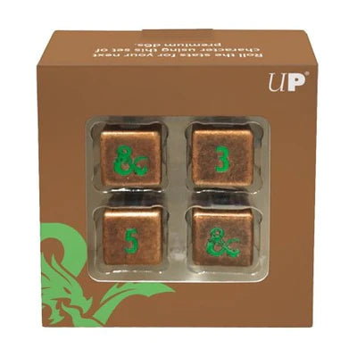 Dice - Ultra Pro - D6 Set (4 ct.) - Heavy Metal - Dungeons & Dragons - Copper/Green