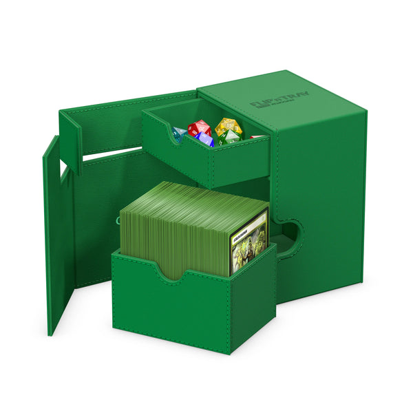 Deck Box - Ultimate Guard - Flip 'n' Tray 133+ - Xenoskin - Monocolor Green