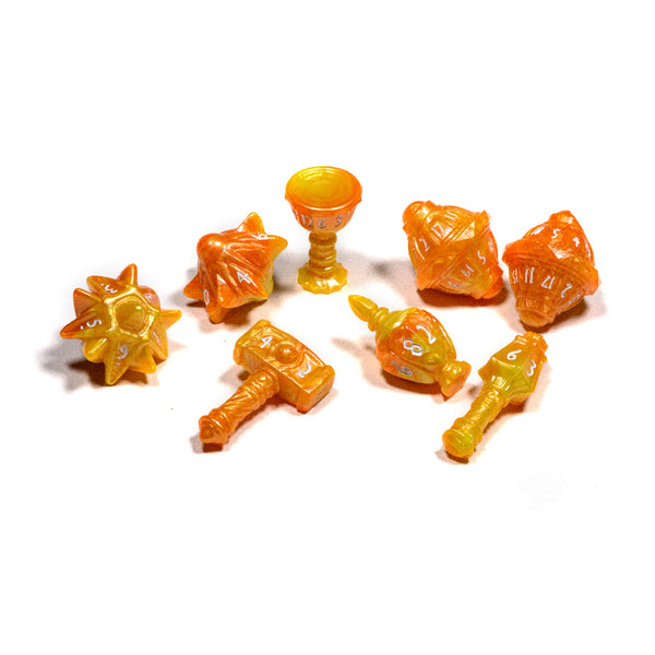 Dice - PolyHero Dice - Polyhedral Set (8 ct.) - The Cleric - Sunstorm