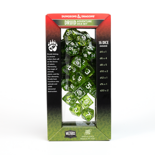 Dice - Sirius - Polyhedral RPG Set (14 ct.) - 16mm - Adventure Dice - Druid Green (Refresh)