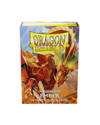 Deck Sleeves (Small) - Dragon Shield - Japanese - Matte Dual - Ember (60 ct.)