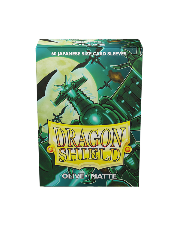 Deck Sleeves (Small) - Dragon Shield - Japanese - Matte - Olive (60 ct.)