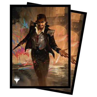 Deck Sleeves - Ultra Pro - Deck Protector - Magic: The Gathering - Streets of New Capenna B (100 ct.) - Anhelo the Deacon