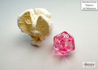 Dice - Chessex - Mini-Polyhedral Set (7 ct.) - Translucent - Pink/White