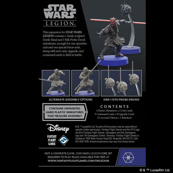 Star Wars Legion - Darth Maul and Sith Probe Droids - Operative Expansion