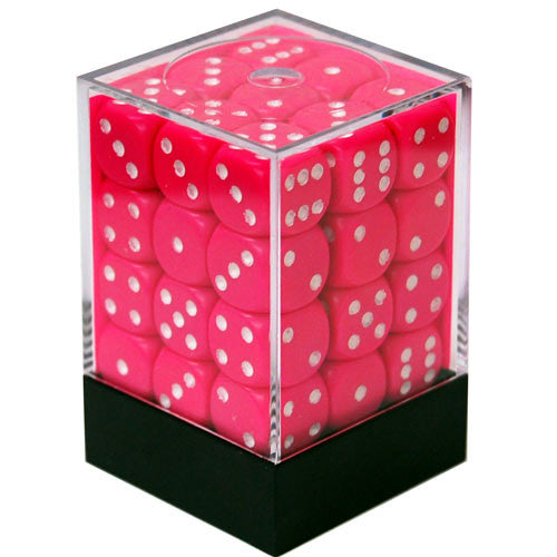 Dice - Chessex - D6 Set (36 ct.) - 12mm - Opaque - Pink/White