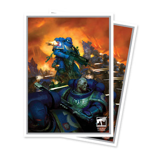 Deck Sleeves - Ultra Pro - Apex - Warhammer 40K - Space Marines (105ct.)