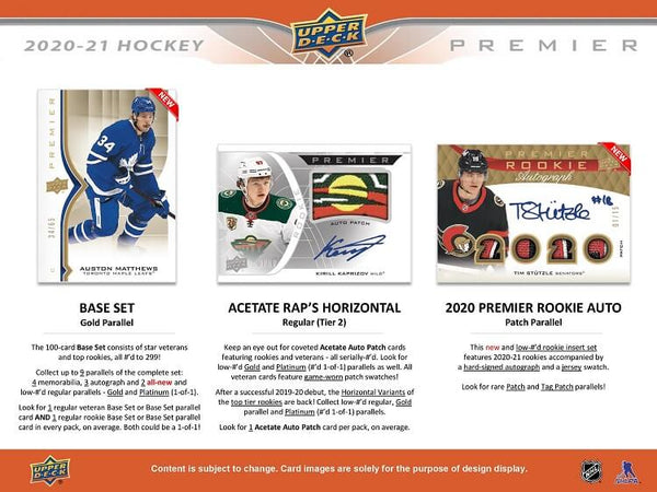 2020/21 Upper Deck Premier Hockey Hobby Box