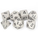 Dice - Chessex - Polyhedral Set (7 ct.) - 16mm - Opaque - Grey/Black