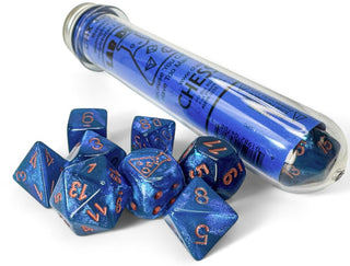 Dice - Chessex - Polyhedral Set (8 ct.) - 16mm - Borealis - Midnight/Copper