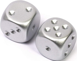 Dice - Chessex - D6 Set (2 ct.) - 16mm - Metallic Plated Aluminum