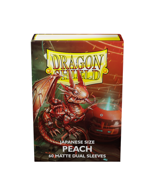 Deck Sleeves (Small) - Dragon Shield - Japanese - Matte Dual - Peach (60 ct.)