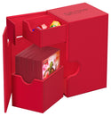 Deck Box - Ultimate Guard - Flip 'n' Tray 80+ - Xenoskin - Monocolor Red