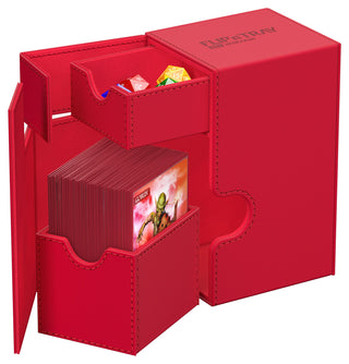 Deck Box - Ultimate Guard - Flip 'n' Tray 80+ - Monocolor Red