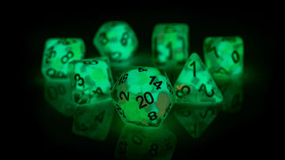 Dice - Sirius - Polyhedral RPG Set (8 ct.) - 16mm - Glowworm - Lucky Charm