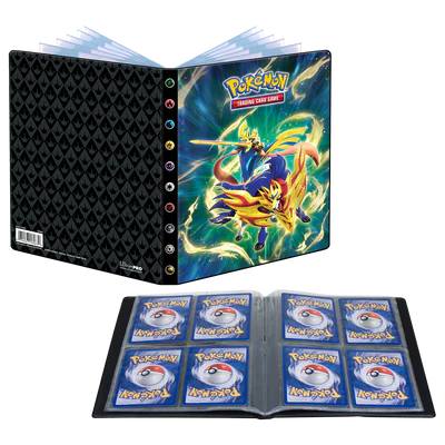 Binder - Ultra Pro - 4-Pocket Portfolio - Pokémon - Sword and Shield 12.5 - Crowned Sword Zacian and Crowned Shield Zamazenta
