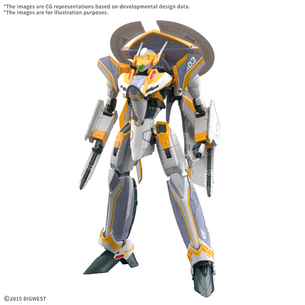 (NOT FOR SALE UNTIL 09/30/2026) Bandai Hobby - Macross Delta - HG (VF-31E) Siegfried Chuck Mustang Use 1/100 Deluxe Model Kit (Copy)