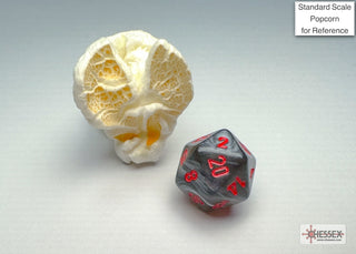 Dice - Chessex - Mini-Polyhedral Set (7 ct.) - Velvet - Black/Red