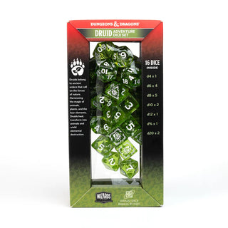 Dice - Sirius - Polyhedral RPG Set (16 ct.) - 16mm - Adventure Dice - Druid Green